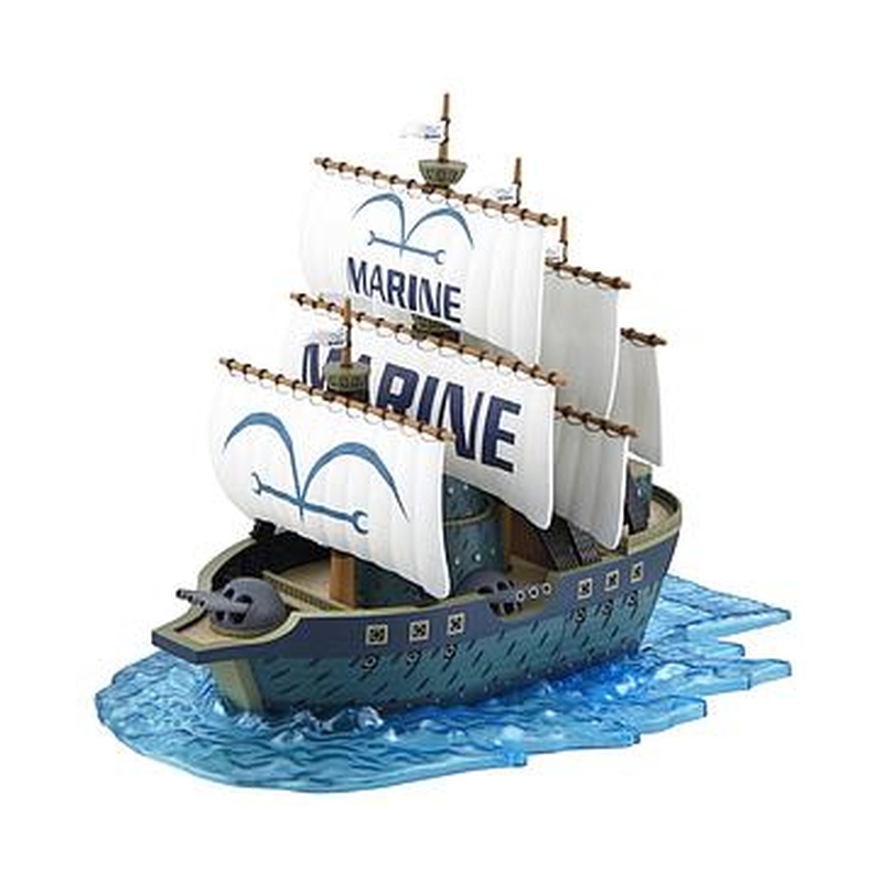 One Piece - Maqueta - buque de guerra de la marina