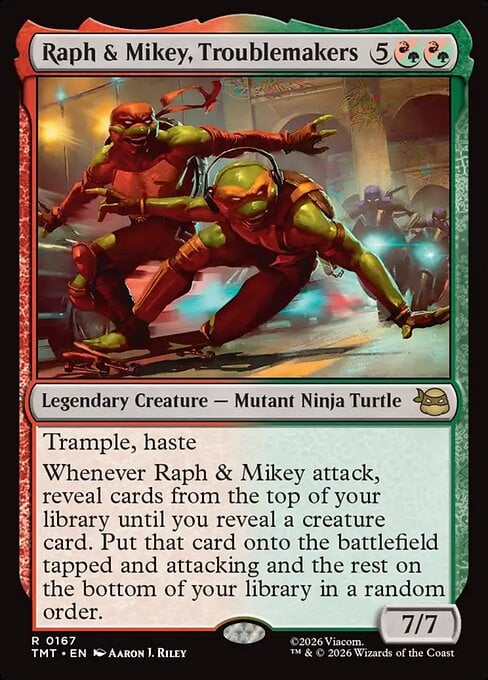 Raph y Mikey, alborotadores