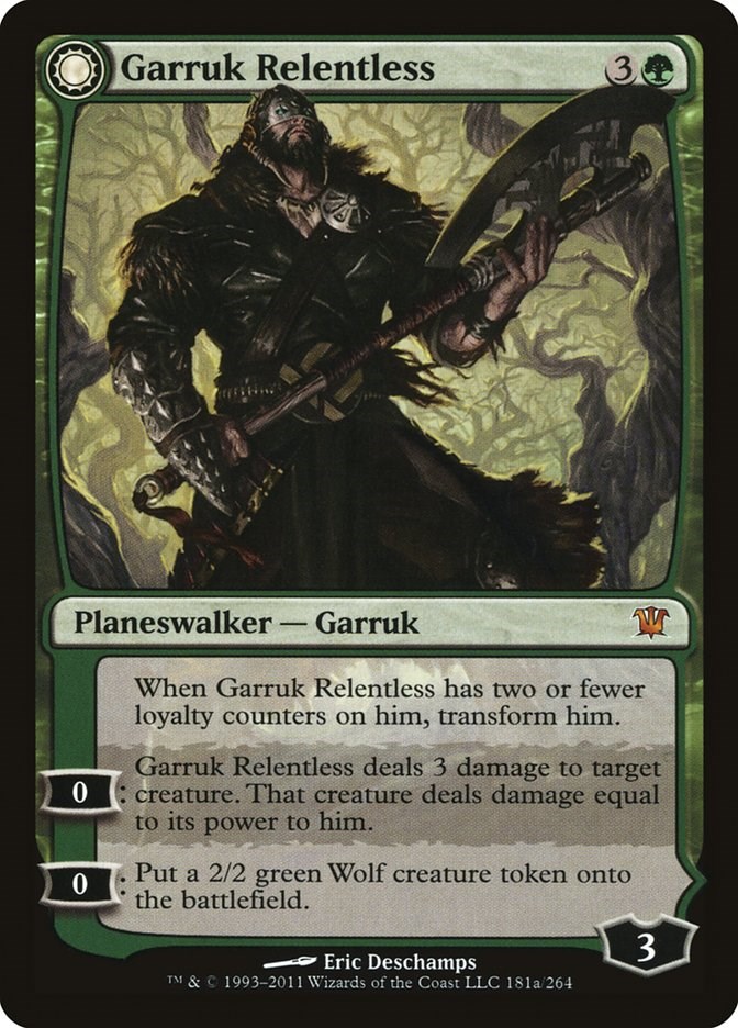 Garruk implacable // Garruk, maldito por el Velo
