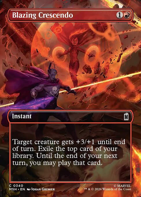Blazing Crescendo (Borderless)